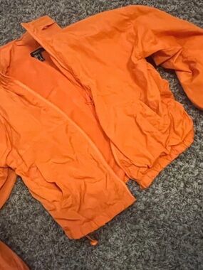 Forever 21 Bright Orange Bomber Jacket